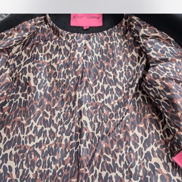 Betsey Johnson black mod vibe’s coat L - Picture 6 of 6